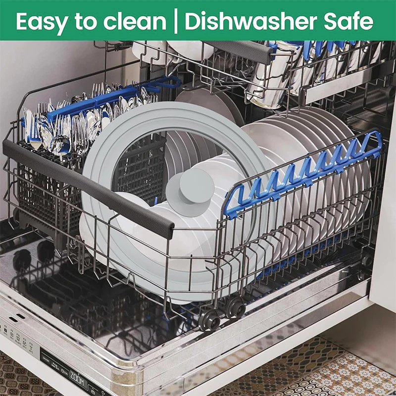 Universal Silicone Flat Cooking Lid Tempered Glass Sauce Pans Pot Cover for 28/30/32cm Cookware Kitchen Kitchen Accessories