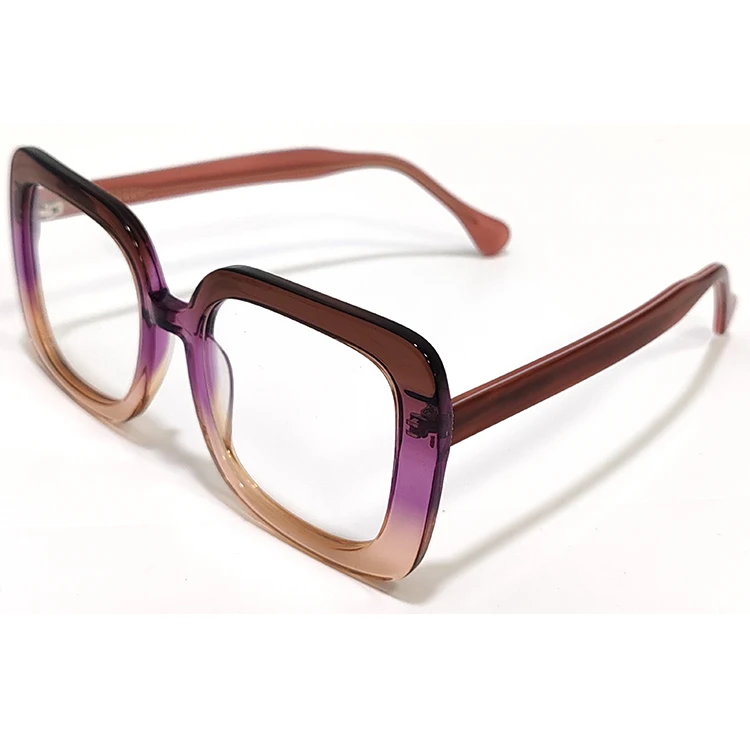 Wholesale New Fashion Acetate  Large Frame Optical Eyeglass Glasses