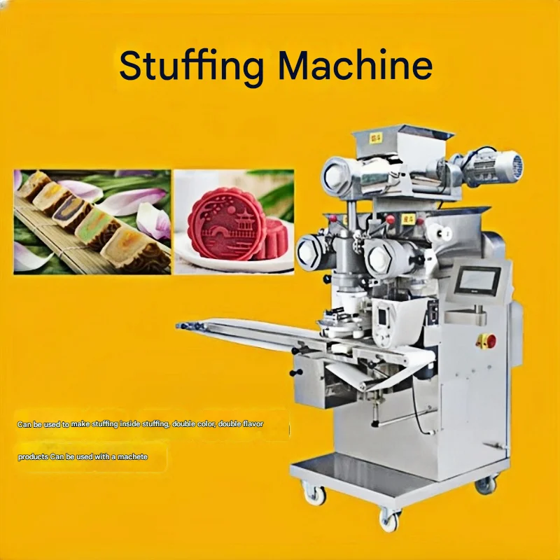 Sweet Mochi Fully Automatic Ice Cream Double Color Cookie Press Flour Mini Churros Tamale Falafel Machine