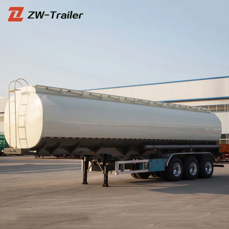 New 3 Axle Stainless Steel Oil Fuel Tanker Tanks 60000l Semi Trailer for Sale