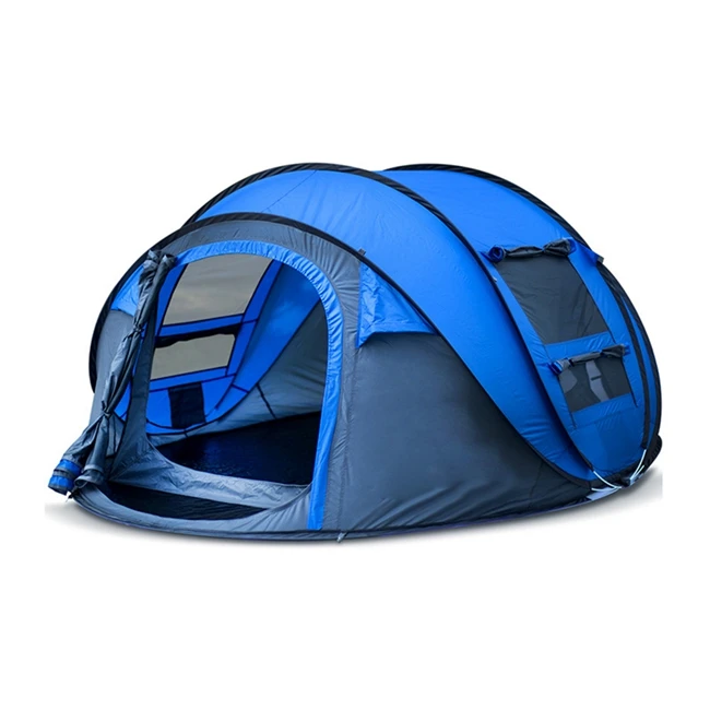 Outdoor goods spot OEM processing automatic tent new 3-4 people speed open throwing camping