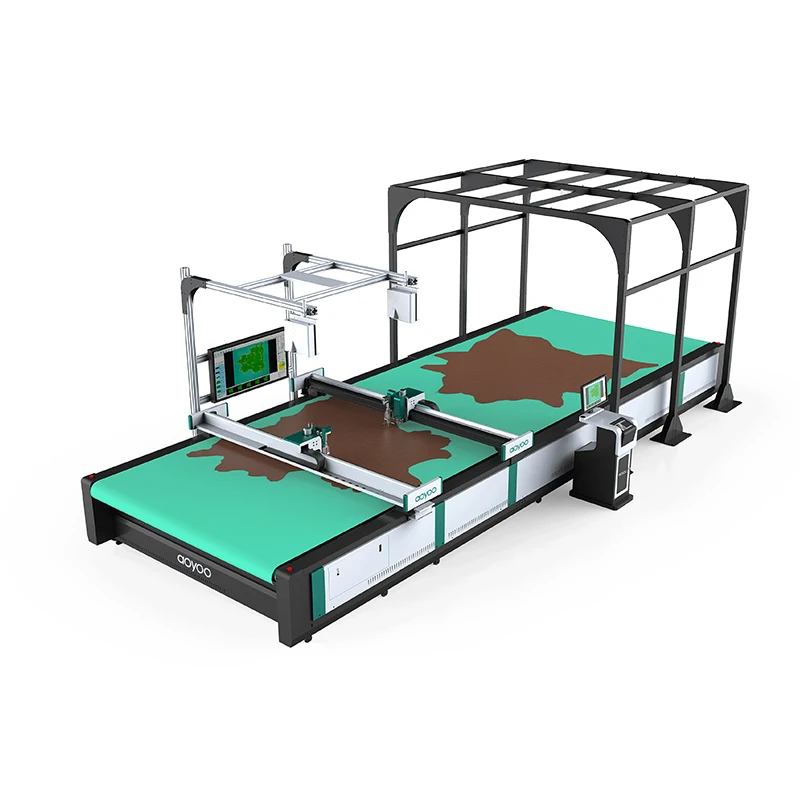 Машина для резки овчины AOYOO с ножом режущий станок кожаных