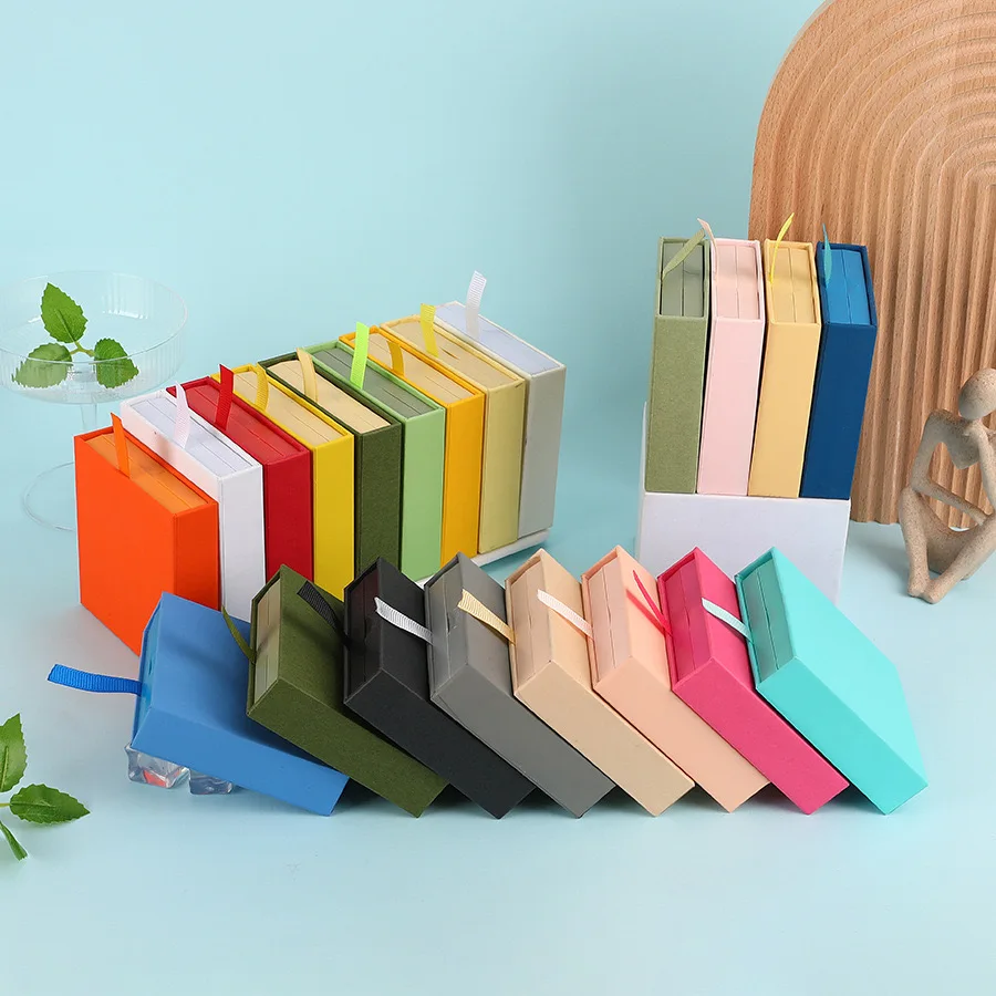 Jewelry storage box accessory Transparent PET Suspension box Ring earrings necklace Antioxidant drawer box Receive sample