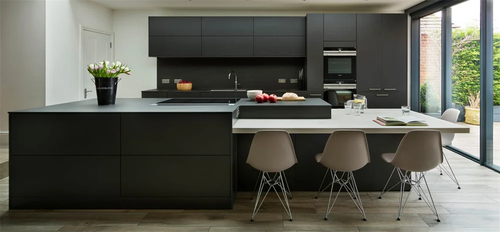 Ready made ethiopian furniture 2 pack design 1 door mdf modular modern kitchen cabinets