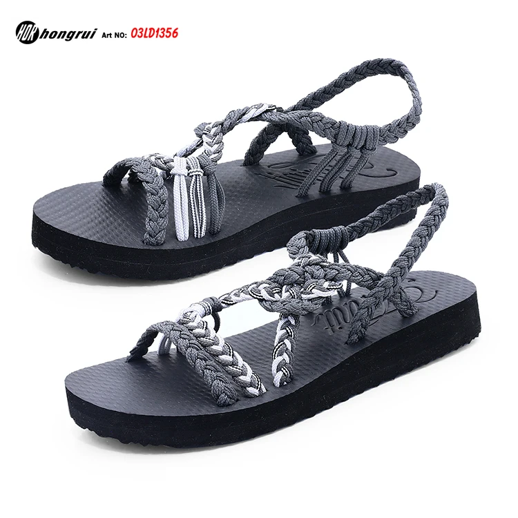 Sandals Thick Bottom platform chunky wedge heel sandals Soft Sole Open Toe Beach Slides Flat designer sandals women