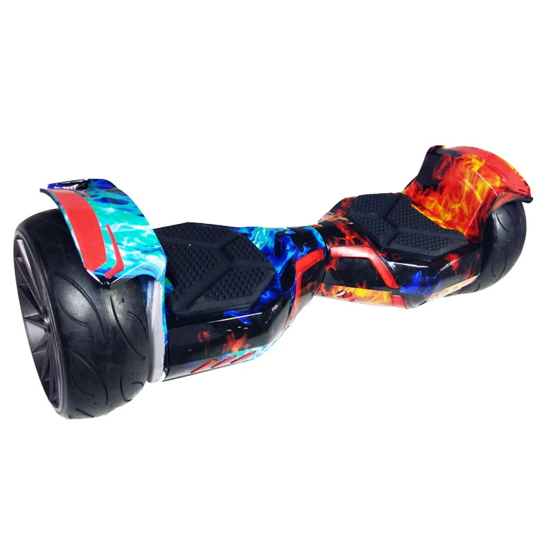 China Supplier 9 inch LED Light Two Wheel Electric Hooverboard Smart Electrical Balance Car Scoter for Kids wide tire more power