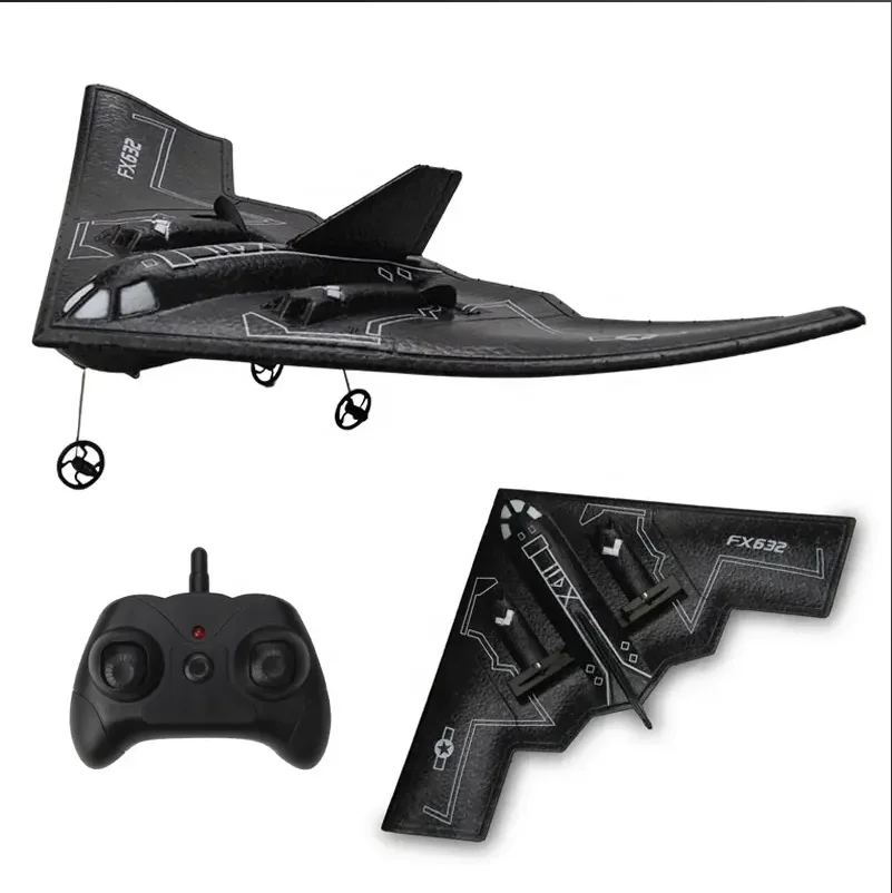 RC Plane B2 Stealth Bomber 2CH 346mm Wings 2.4G Remote Control Airplane Aircraft Drone Toys for Adults Children