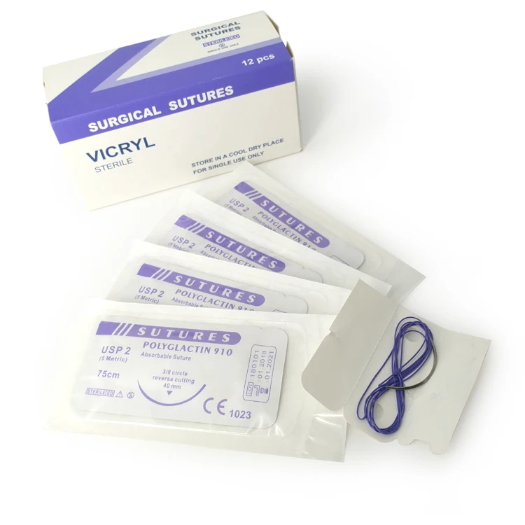 
Surgical absorbable braided polyglactin 910 Sutures 