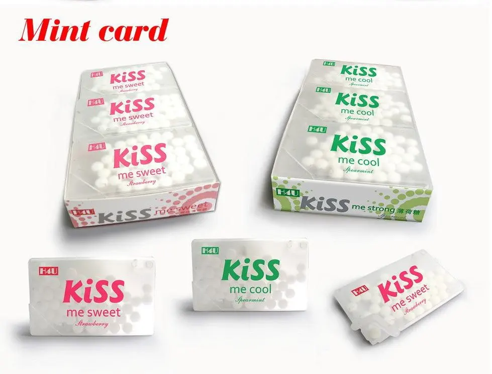 Customized Mentol Tablet Peppermint Sugar Free Breath Fresh Xylitol Paper Mint Candy