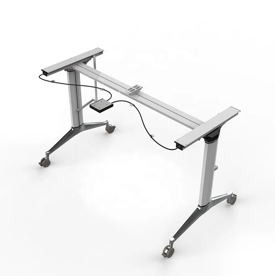 LEADCOM LS-414A commercial office furniture flip top movable office meeting room conference room table meeting foldingtable