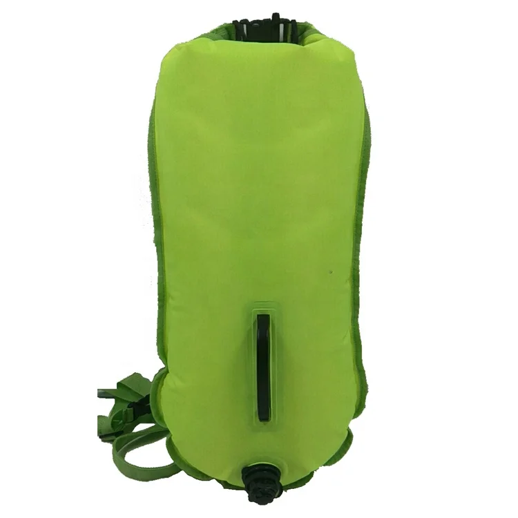 New Large Capacity 28L Amazon Hot Selling Brand Fluorescent Green Swimming Safety Buoy