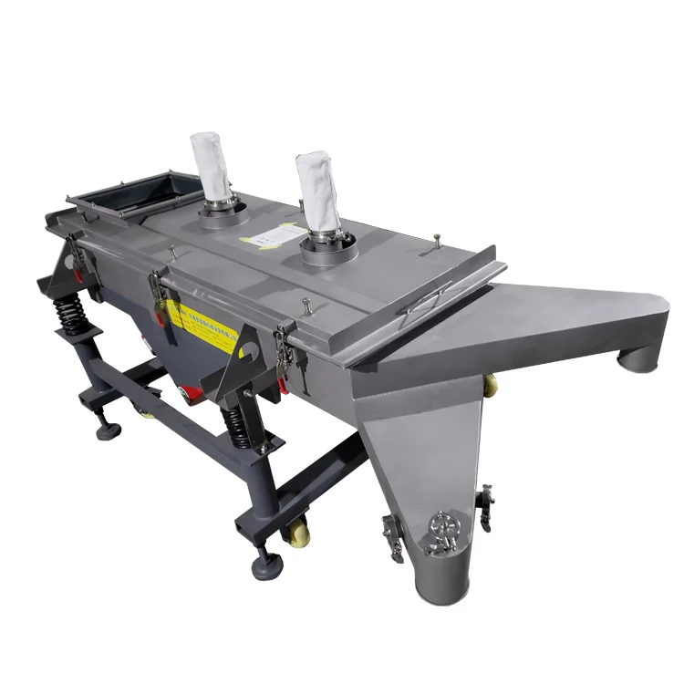 BSF Larvae Separation Sifter Linear Vibrating Sieve for separating black fly larvae from manure