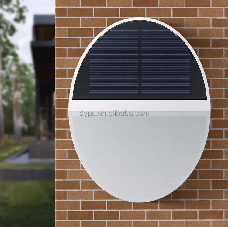 solar power security lights modern garden street wall fence solar lights outdoor waterproof led motion sensor