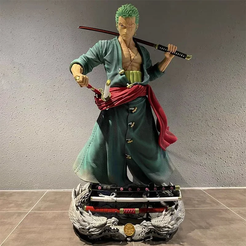 Заводская цена цельная фигурка в натуральную величину Zoro Luffy скульптура из смолы статуя для домашней коллекции