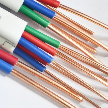 Factory twin Pvc Insulated Wire 2  3Core 0.75mm 1mm 1.5mm 2.5mm 4mm 6mm 10mm flat Power cord electric wire cable