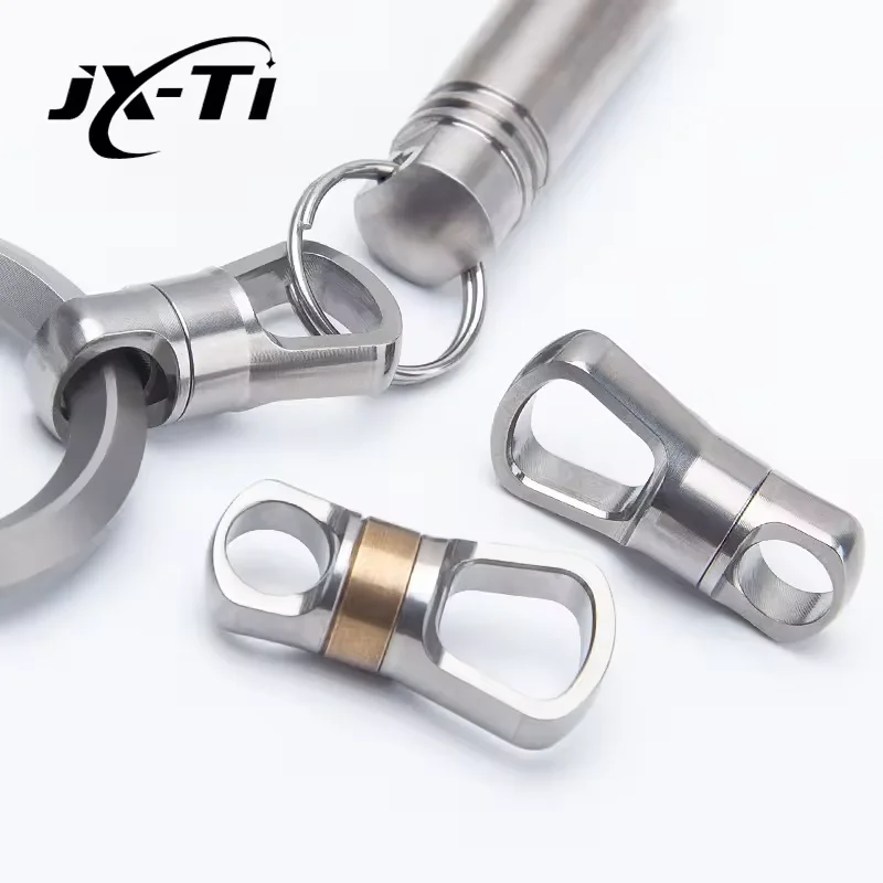 Titanium Quick Release Swivel Keychain Pull Apart Detachable Keychain Heavy Duty Car Key Holder  EDC Key Holder Accessory