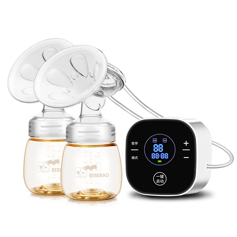 Top selling memory function  double electric breast pump painless with large capacity battery