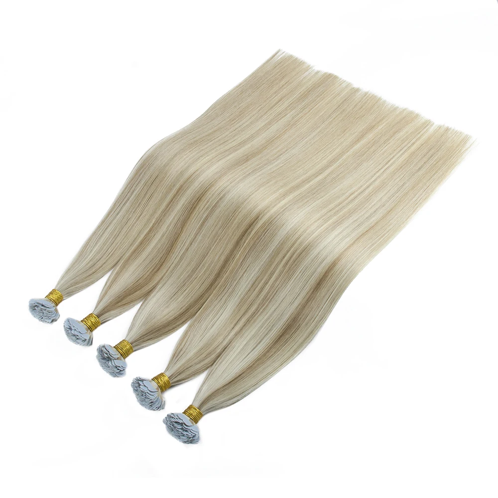 Popular Russian tape hair extensions Double Drawn Real Human Hair Virgin Tape Hair