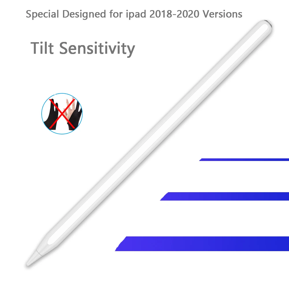  Перезаряжаемый Магнитный топовый Умный Цифровой Активный Стилус ручка Ipad емкостный стилус карандаш 2 поколения для планшета