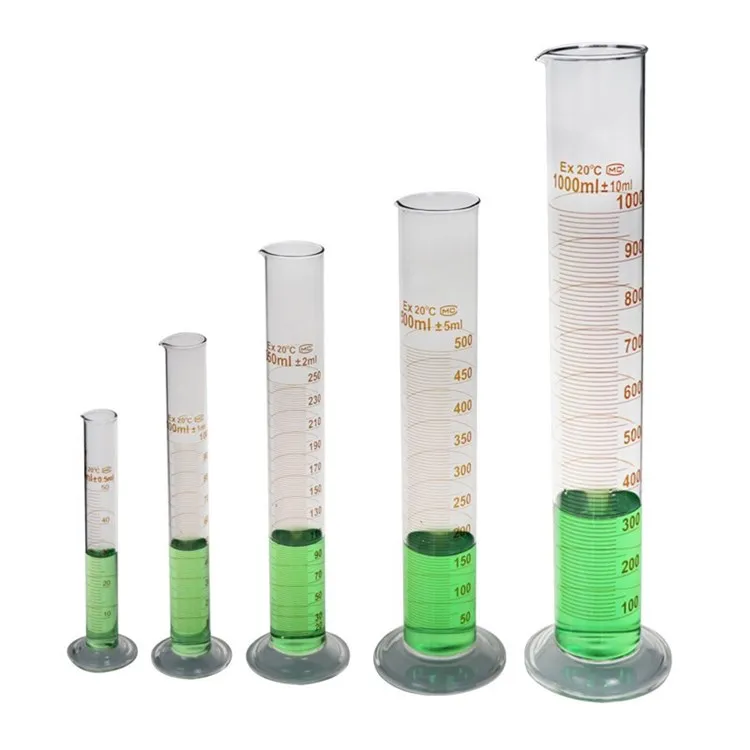 250ml Lab Clear Glass Graduated Measuring Cylinder With Cheap Price