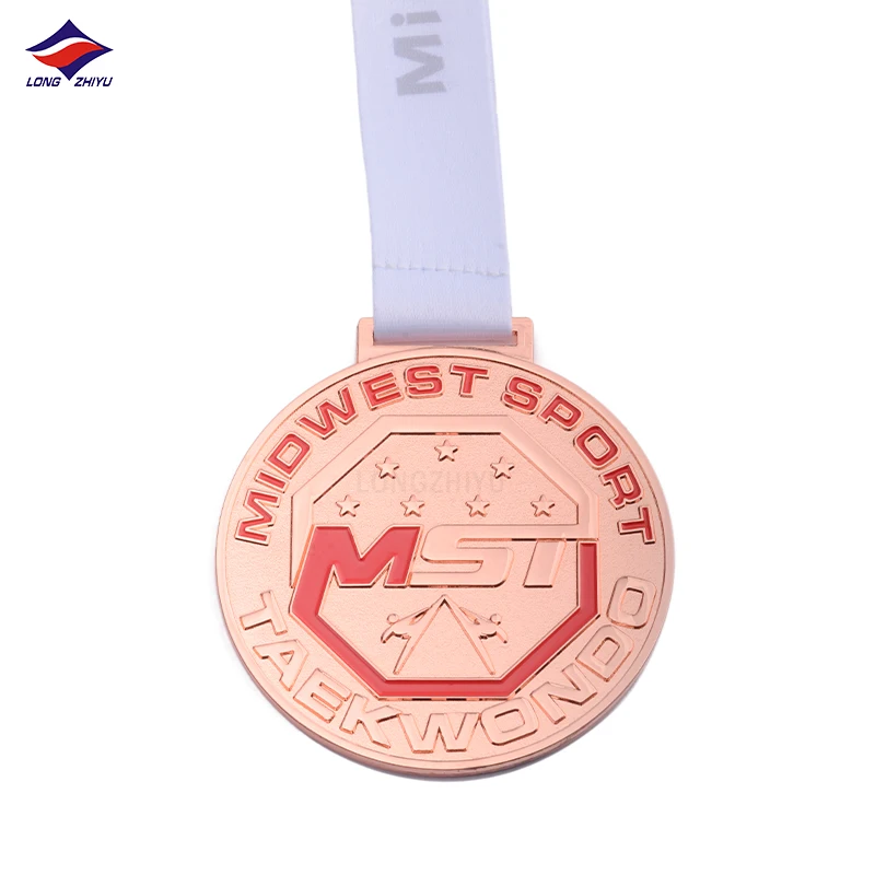 Longzhiyu martial arts medals supplier custom metal karate medals bespoke taekwondo judo kickboxing muay thai jiu jitsu medals
