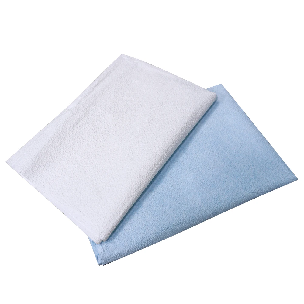 Factory direct sale cheap disposable blue water-resistance sms short sleeve medical paper patient gown cape for clinic