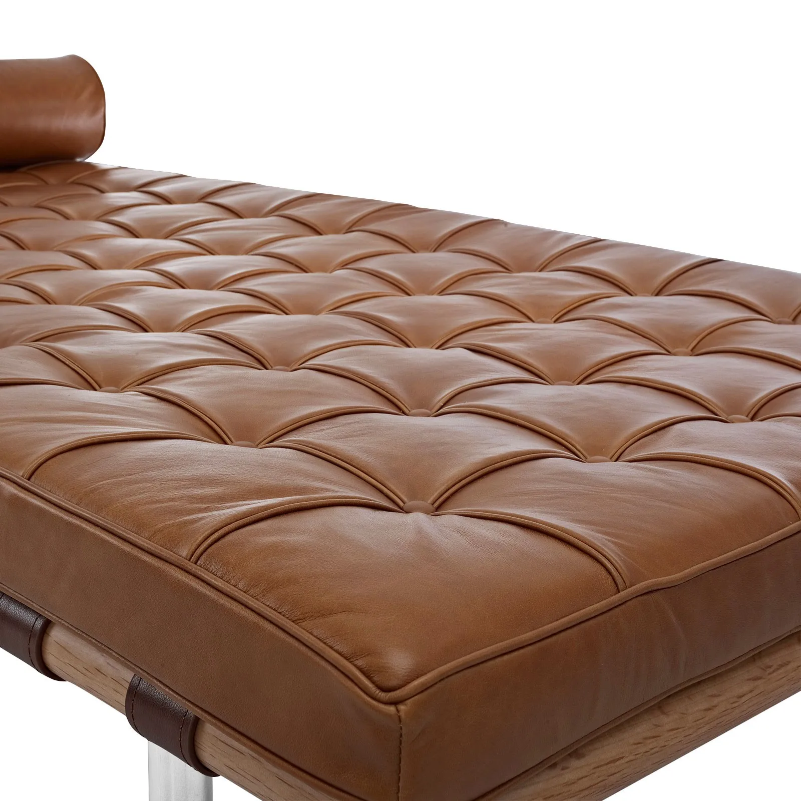 Modern classic leather Lounger bed  Fashionable Living Room Sofas vintage leather daybed