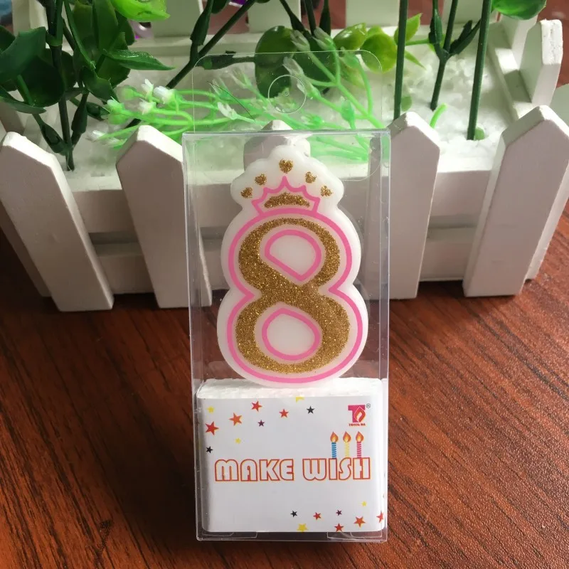 Home Decorations Soy Wax Paraffin Candle Soy Custom Colorful Candle Birthday Party Number Shaped Birthday Tiny Candles
