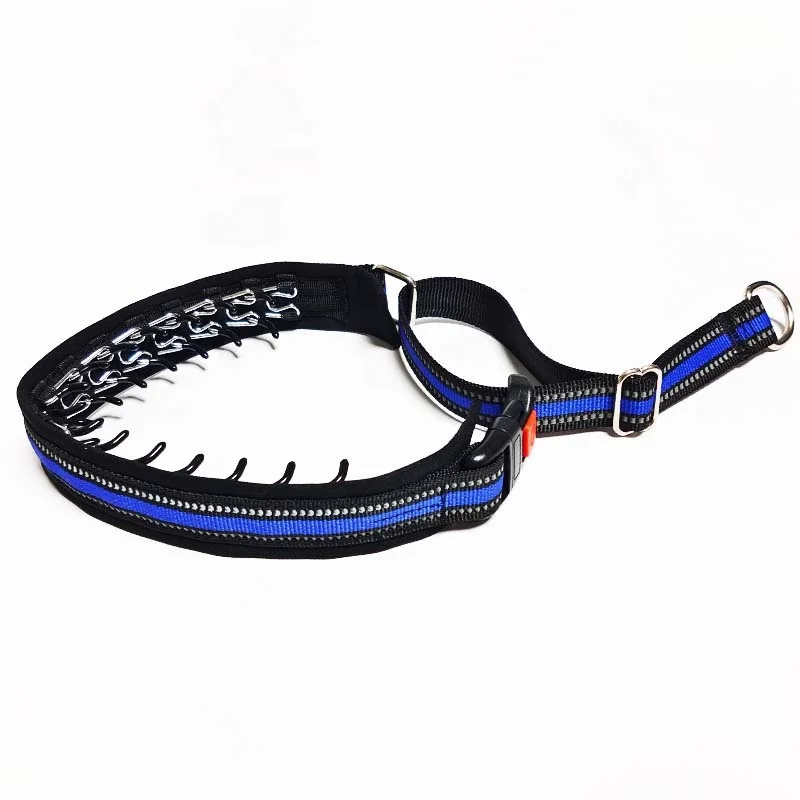 Quick Release Detached Stainless Steel Choke Chain Dog Training Collar with Rubber Tips Personalized Size for Stimulation