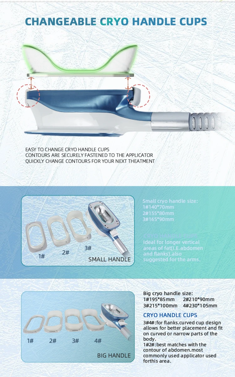 2024 Aesthetic Medicine Cryolipolisys Cool Cellulite 360 Cryolipolyse 4/5 Handles Cryo Slimming Machine Salon