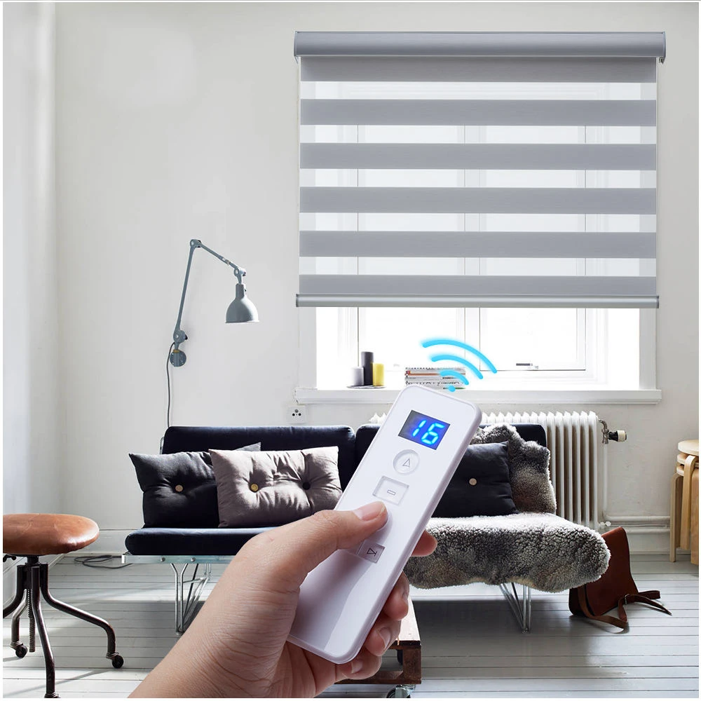 Smart Tuya Zebra жалюзи моторизованные солнцезащитные декоративные оконные жалюзи автоматические зебровые жалюзи для окон