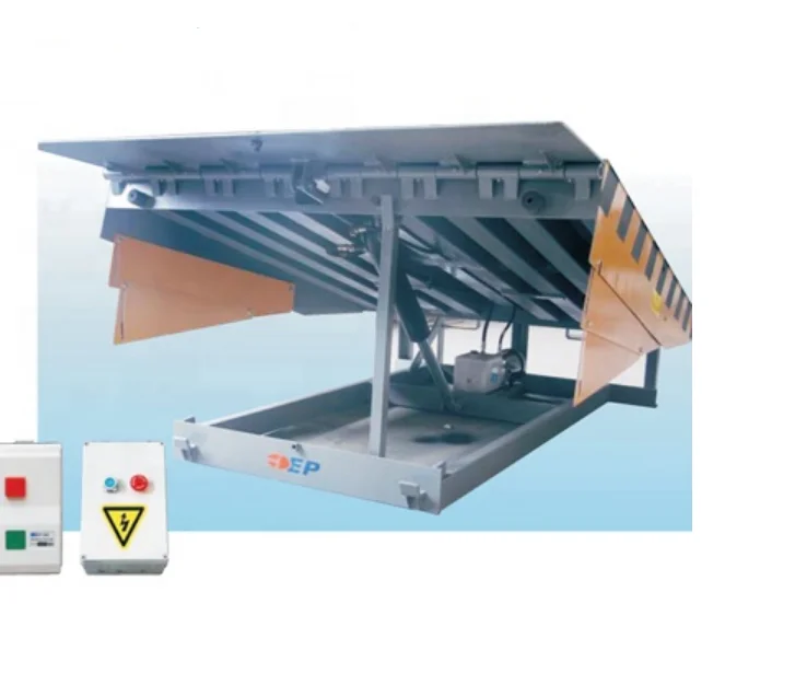 12000/14000/16000kg Factory Warehouse Electric Lifting Container Forklift Loading Ramp Hydraulic Dock Leveler