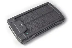 Private design fast charging phone charger 15W 10000mah micro type-c waterproof IP54 strong solar flashlight outdoor power bank