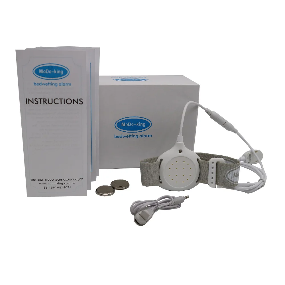 Arm Wear Bedwetting Moisture Sensor with Sound and Vibration Nighttime Bedwetting Alarm for Baby and Elderly People