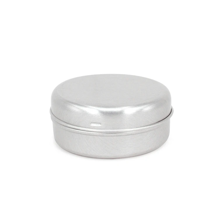 60g metal soap tin box Aluminum Tins Cosmetic Round Cream Jars empty aluminum can container