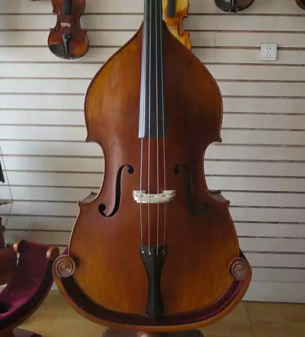 4/4 3/4 Solid natural flame contrabass for Professionals