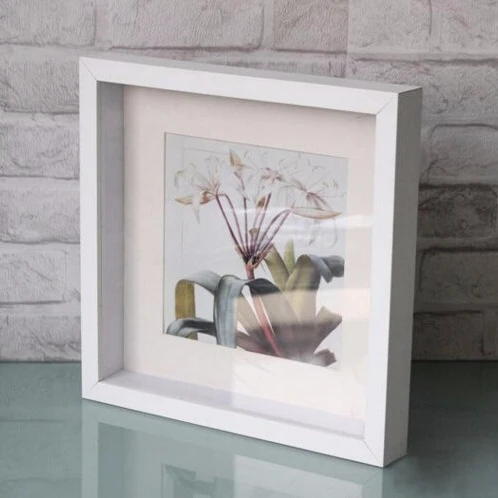 
High quality custom size 6x8 8x10 10X10 10x12 12x12 picture photo frame 3D Wood Shadow Box Frames Wholesale 