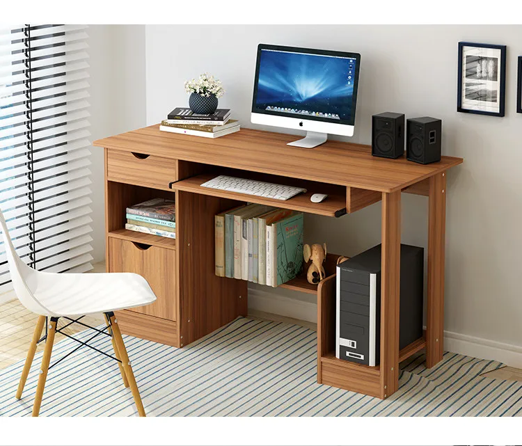  Homever Modern MDF Laptop Station With Shelf Cheap Home Study For Student Furniture Office Desk/Computer Table Computer Desks Homever мебель современная МДФ ноутбук станция с полкой Дешевые обучение на дому для
