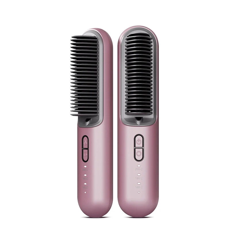KSKIN New Trend Product Portable Rechargeable Negative Ion 10Mins Auto-Off Mini Cordless Hair Straightener comb