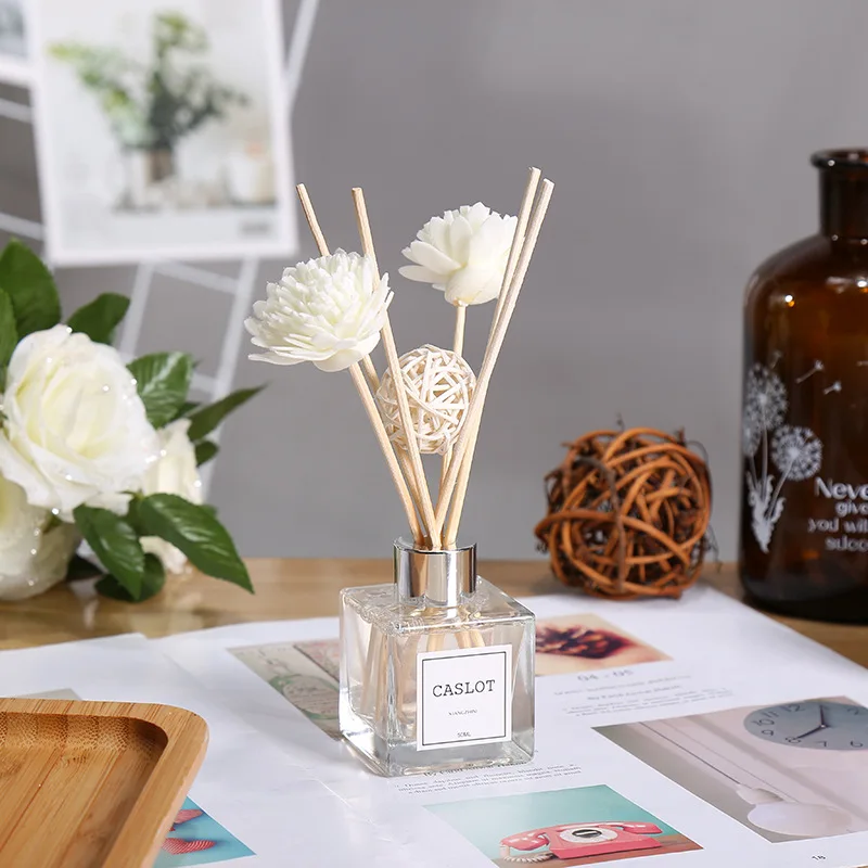 Wholesale Home Decoration Air Freshener Flower Glass Perfume Fragrance Aroma Reed Diffuser