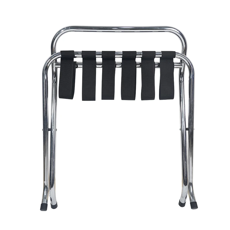 Jipetal Wholesale High Quality Four (4) Standard 2 Inch Wide Straps Provides Additional Support Chrome Luggage Rack