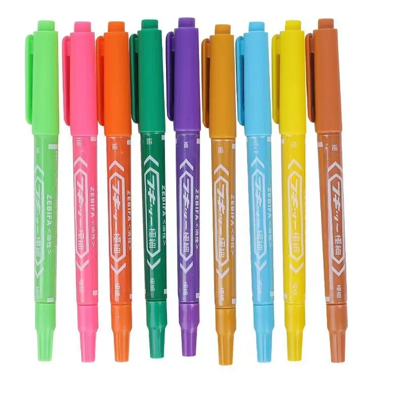 Dual Tips Art Permanent Marker Pens, Double-Ended Marker Pens Fine Point Markers & Ultra Fine liner Tips Pens