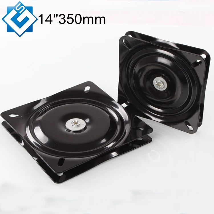 Lazy Susan 14 Inch 350mm Black Metal Turntable 360 Degree Free Rotating Ball Bearing Swivel Plate Mechanism