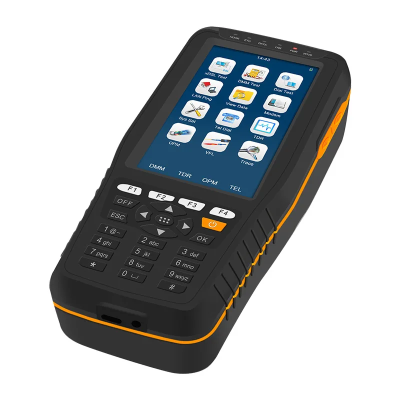 All-in-one Unit Data memory function TM600 VDSL2/OPM/ VFL/TDR Function/Tone Tracker TM600 ADSL VDSL2 Tester