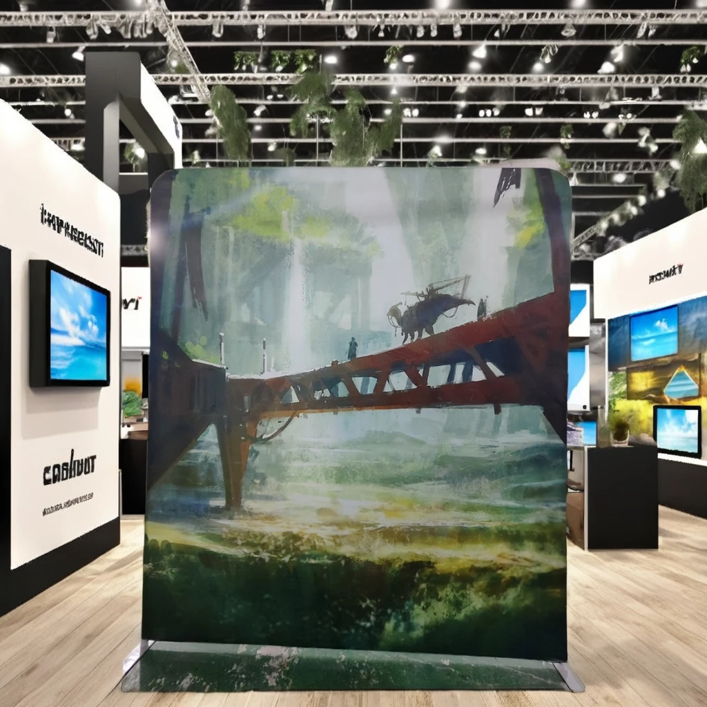 10X8 ft Aluminum Tension Fabric Pillow case Backdrop Display Stand Wedding Decor with Straight Advertising Banner