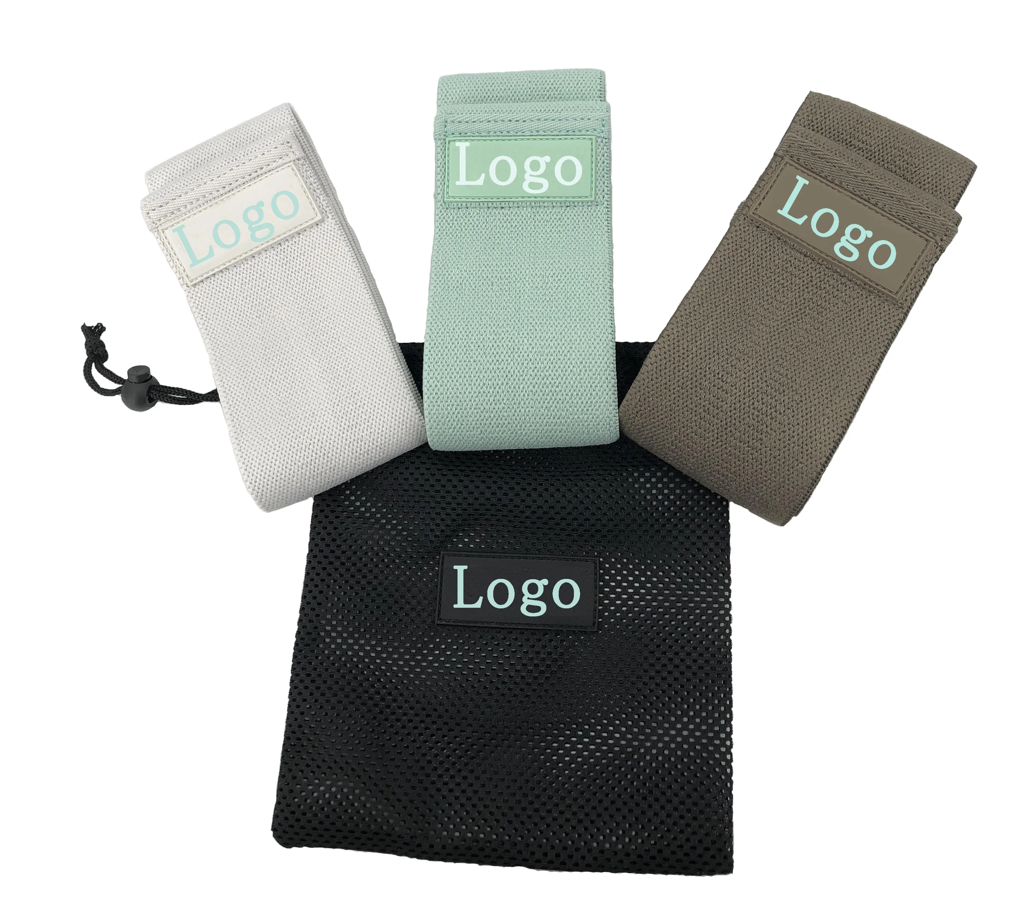 Fitness Latex Band Fabric Cotton Resistance Booty Band  Resistance Band Exercise