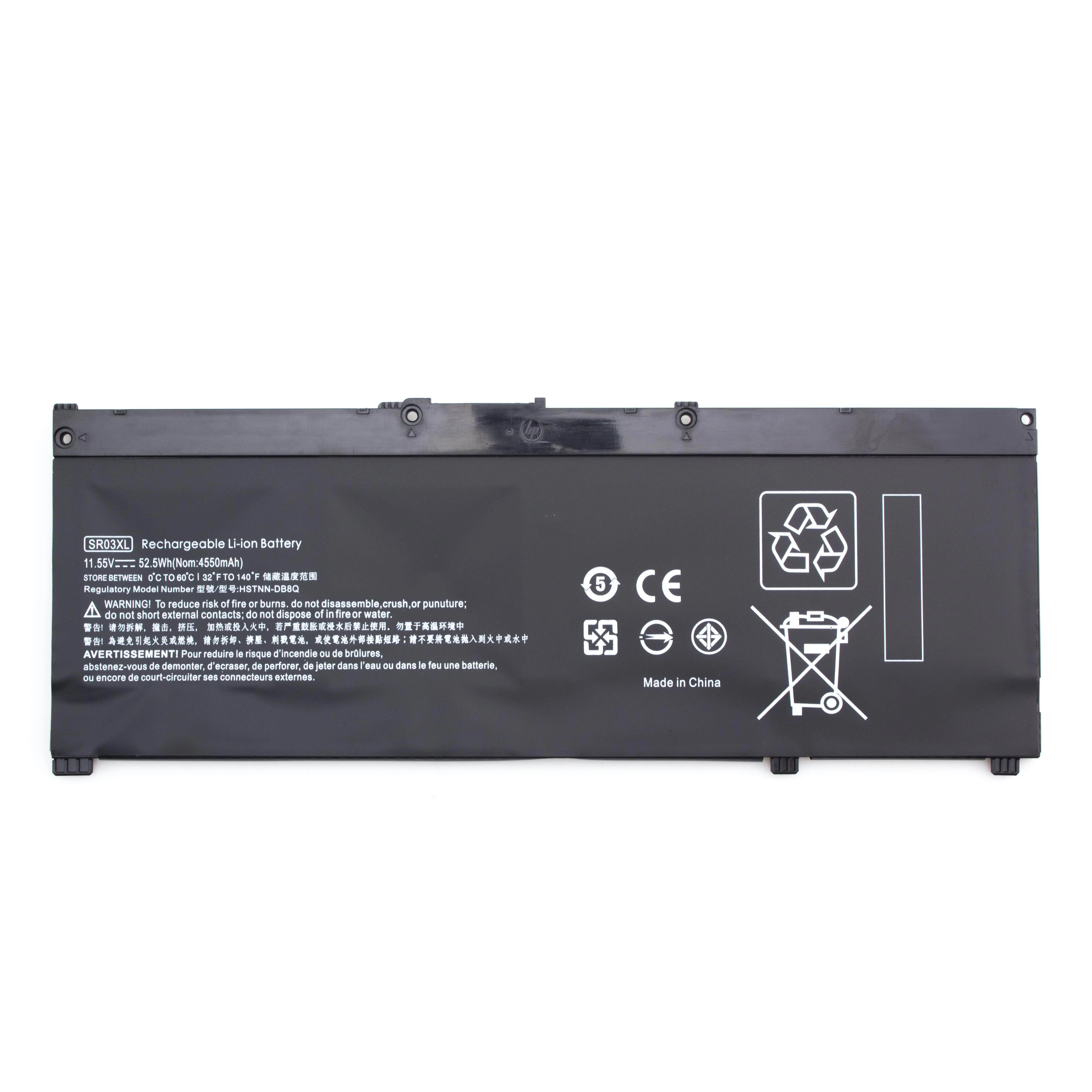  SR03XL HSTNN-IB8L L08855-855 TPN-C133 Аккумулятор для ноутбука 11 55 V 4550mAh 52 5 W 6 ячеек HP Pavilion Gaming 15