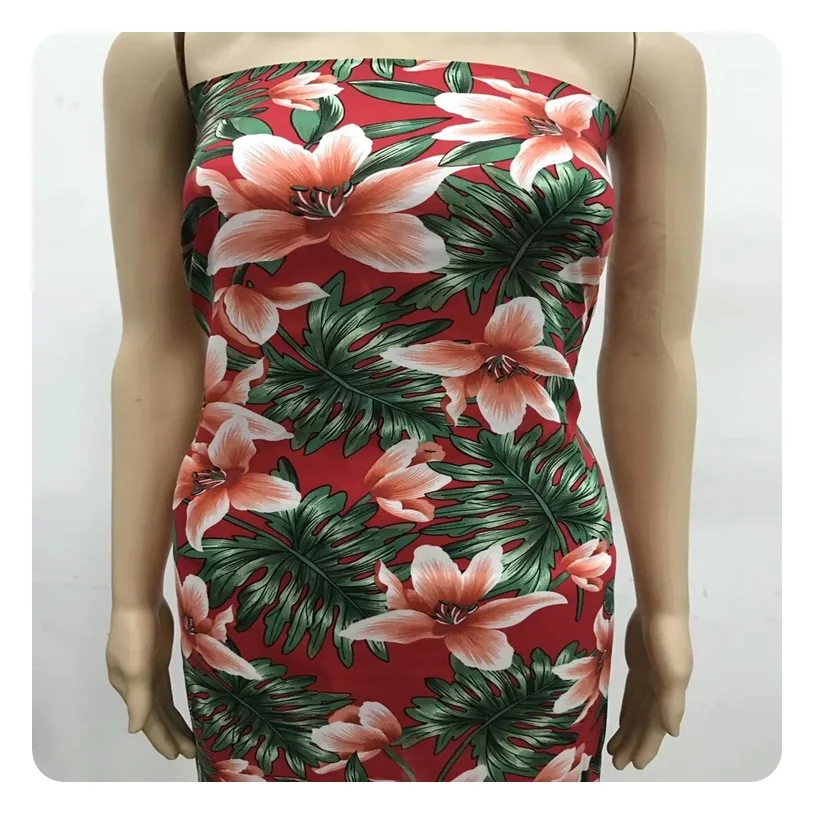 A grade quality  Rayon Challis printed  design  110gsm  For  lady Garment women pajamar