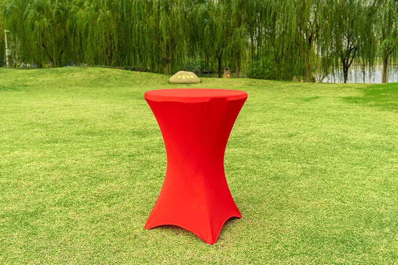 Wholesale durable HDPE  80*110CM Outdoor round banquet plastic portable bar tables