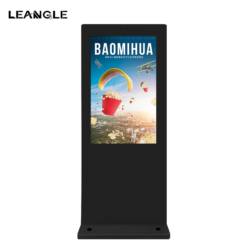 55 65 inch outdoor standing or wall mounted digital signage kiosk FHD advertising LCD display smart rental